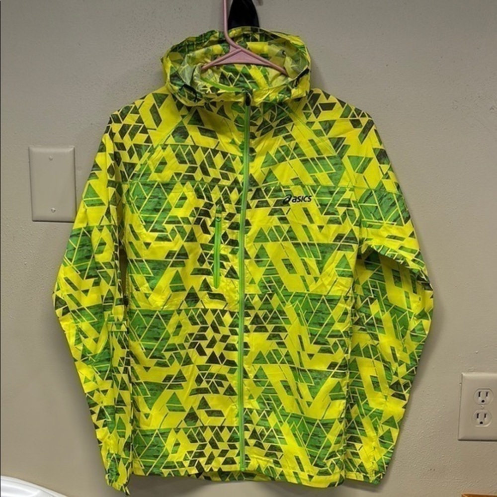Asics Motion Protect Fuji Packable Trial Running Jacket neon Yellow green  XS